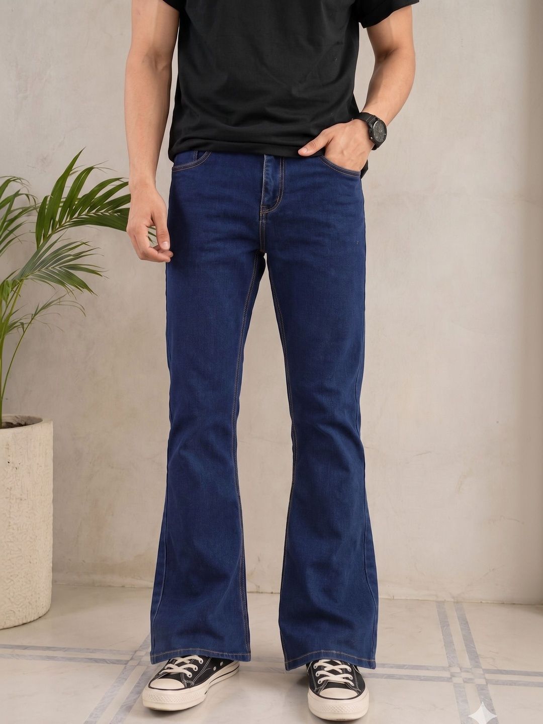 Podge Men Bootcut Mid-Rise Stretchable Jeans-picture-10