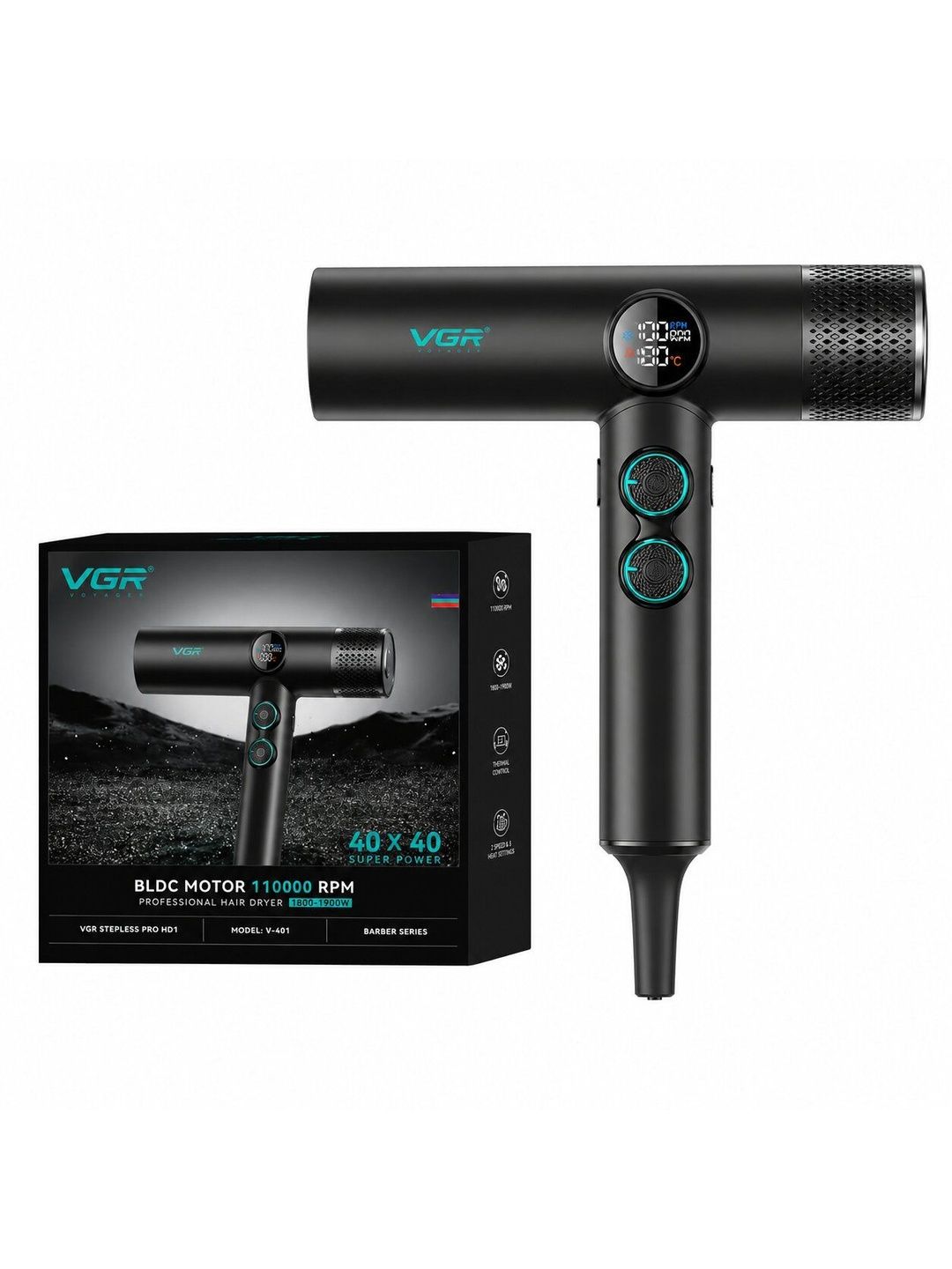 VGR V-401 Professional High Speed BLDC Motor Hair Dryer-picture-18