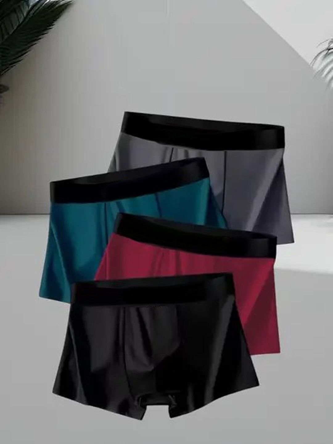 The Boring Company Men Pack of 4 Assorted Boxer-Style Briefs-picture-26