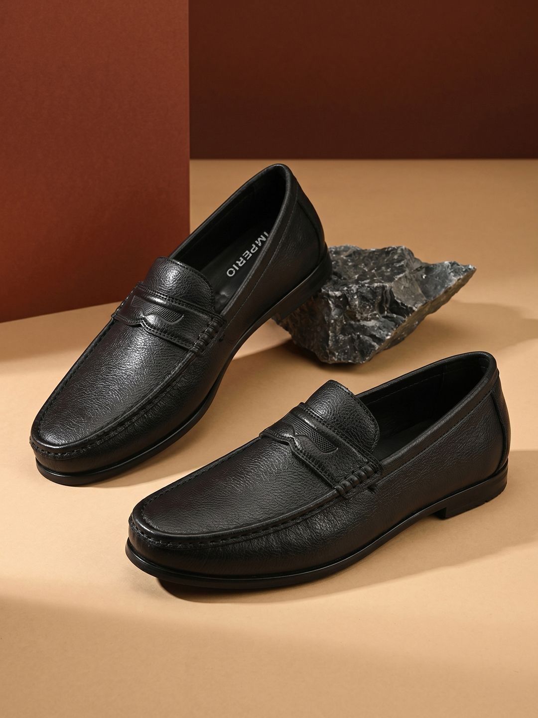 Regal Men Leather Formal Slip Ons-image-9