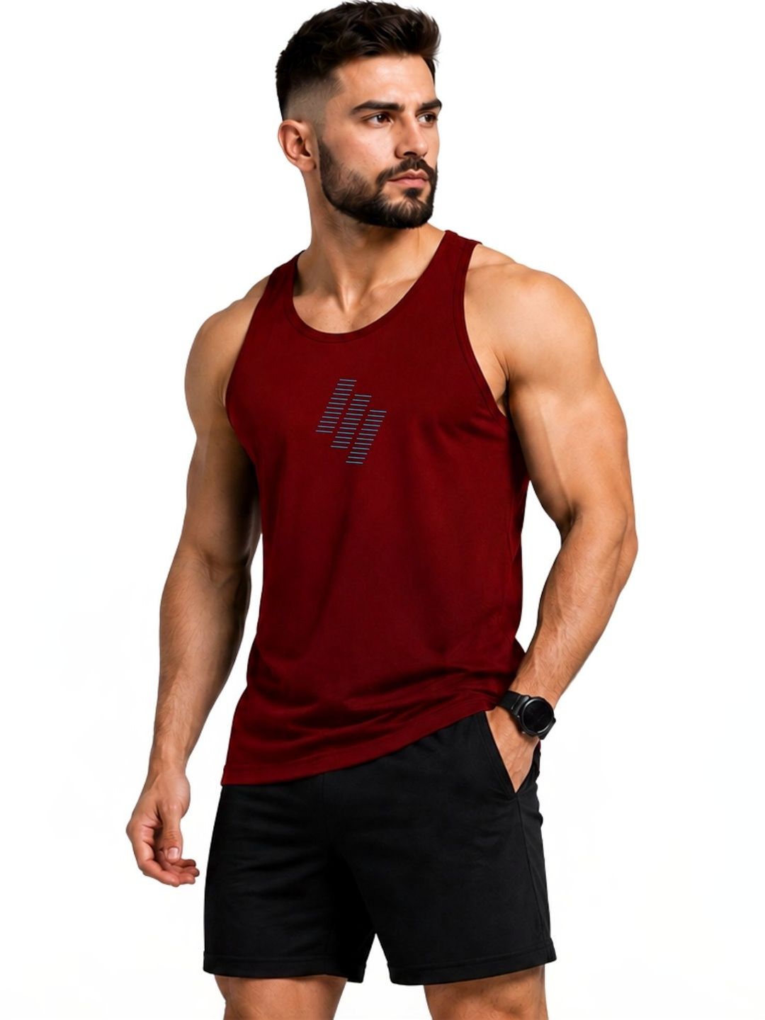 3Colors Printed Gym Vest-picture-21
