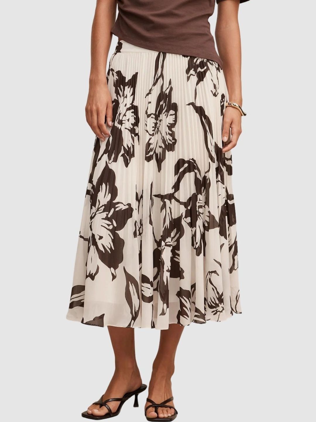 Forever New Women Floral Midi Flared Skirt-picture-40