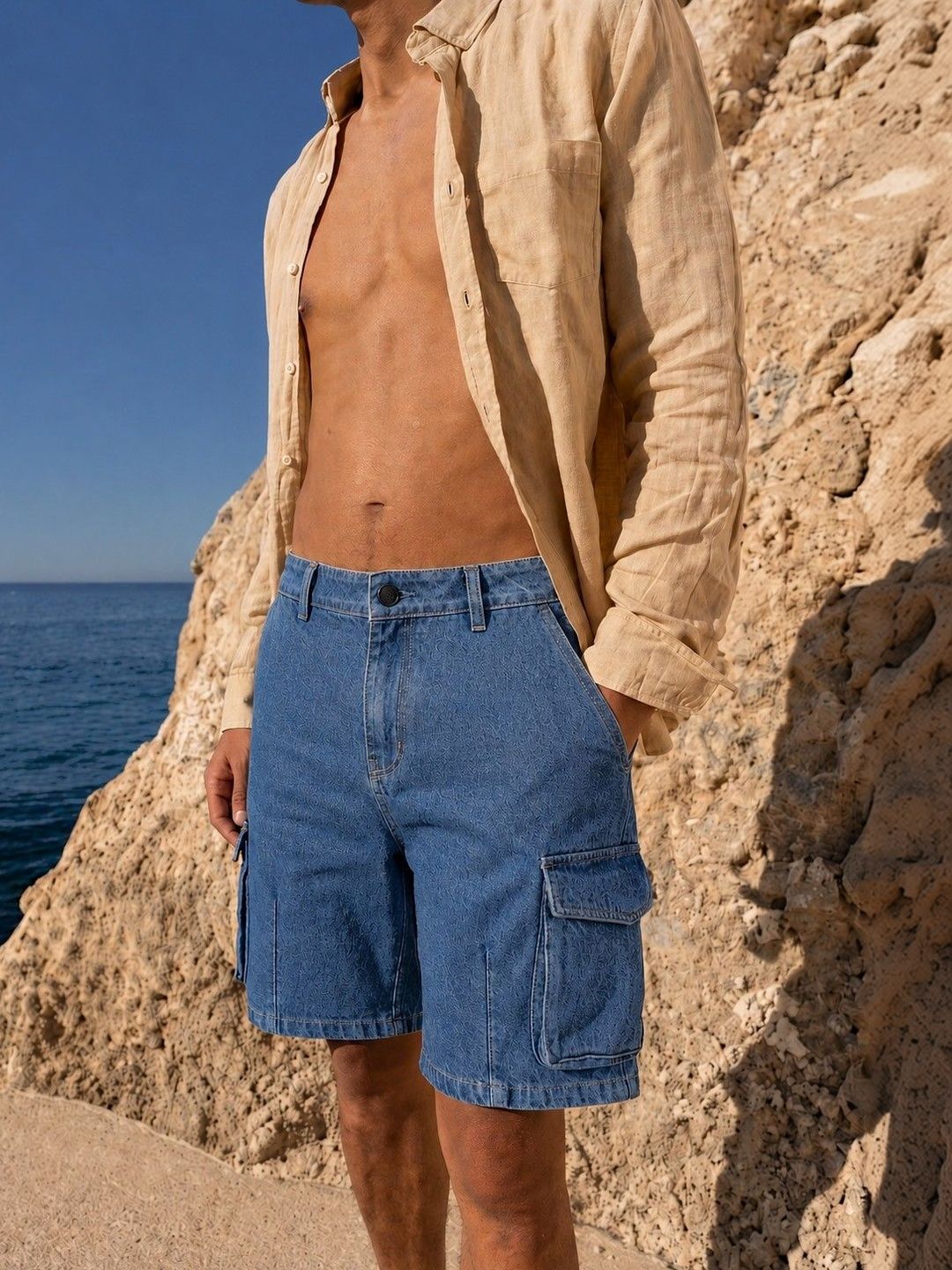 Bene Kleed Men Cargo Shorts-picture-29