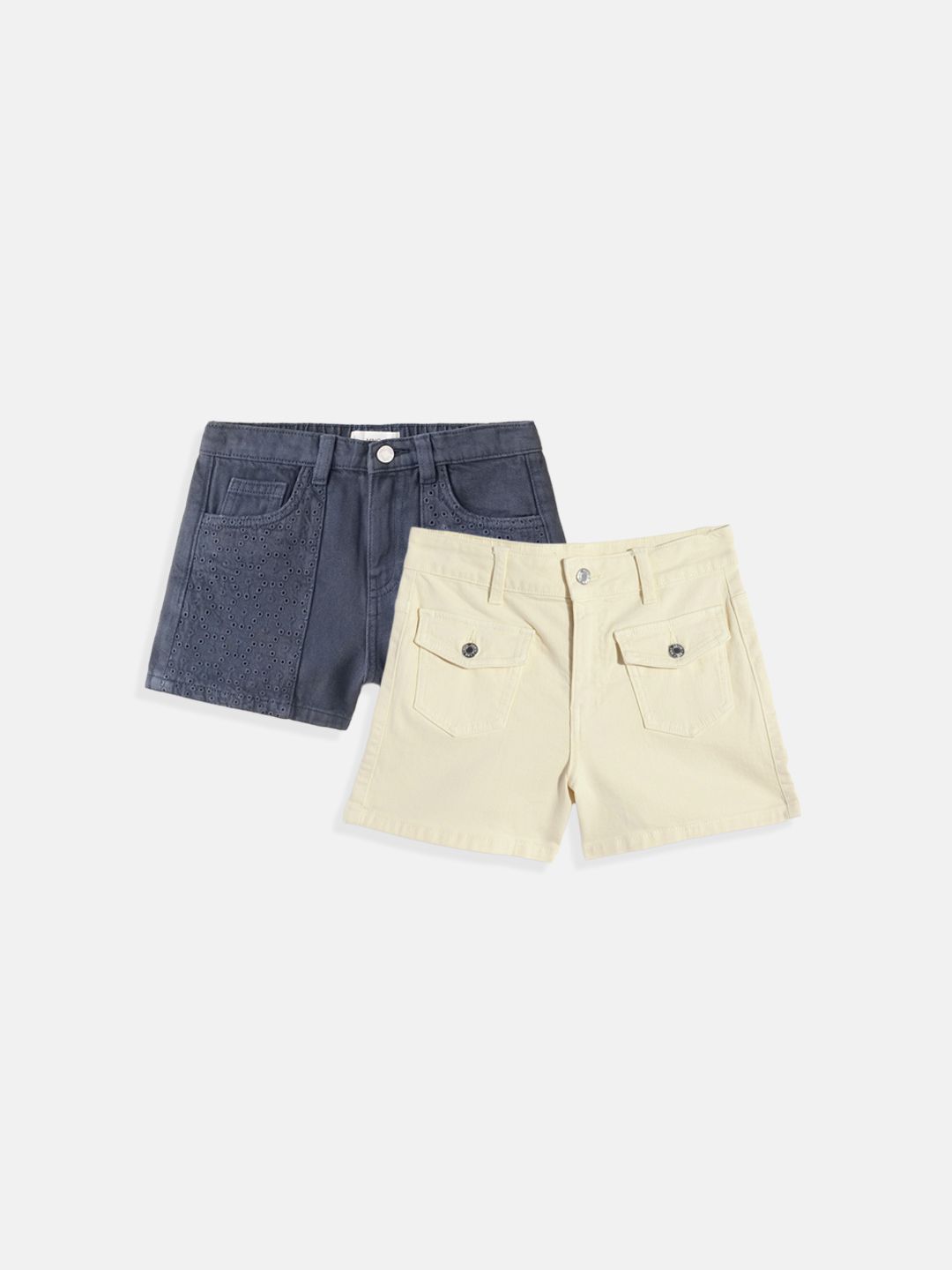 Mango Kids Girls Pack Of 2 Shorts-image-47