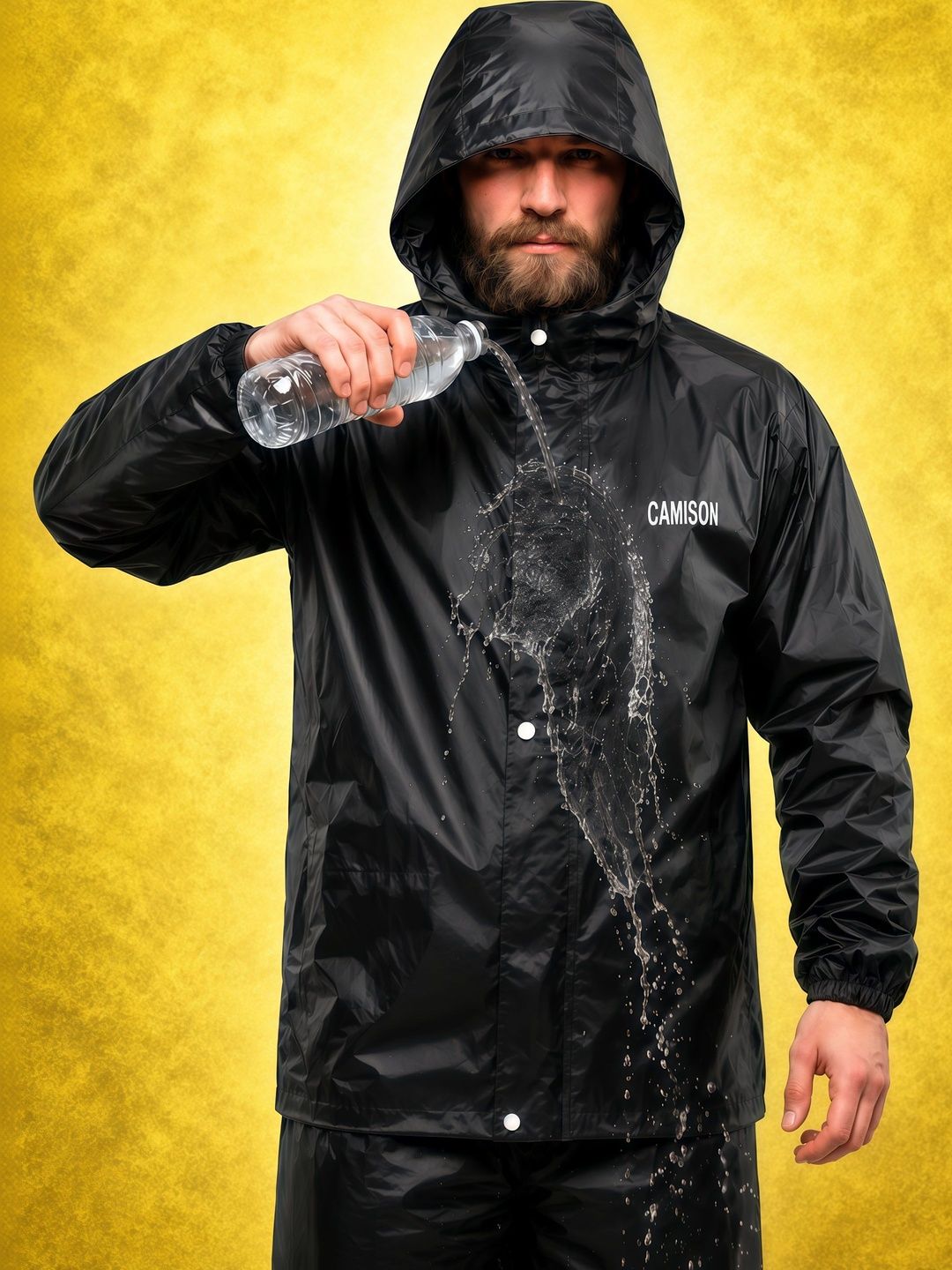 CAMISON Waterproof Reversible Hooded Raincoat-picture-29