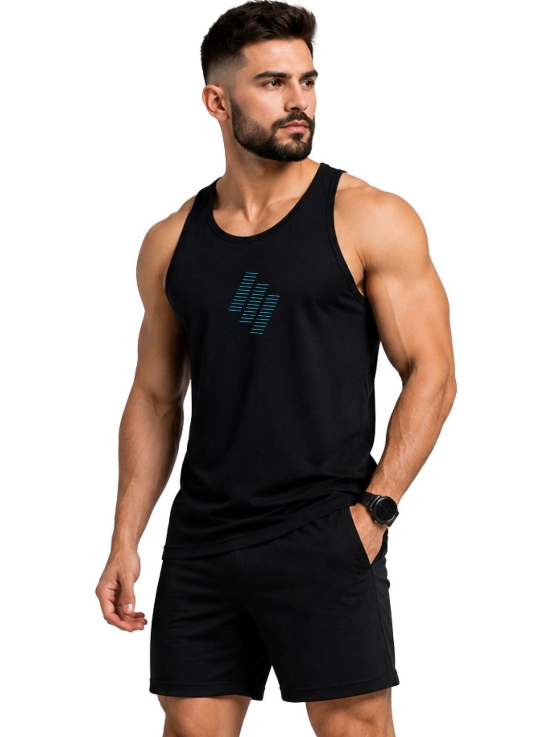 3Colors Printed Gym Vest-picture-43