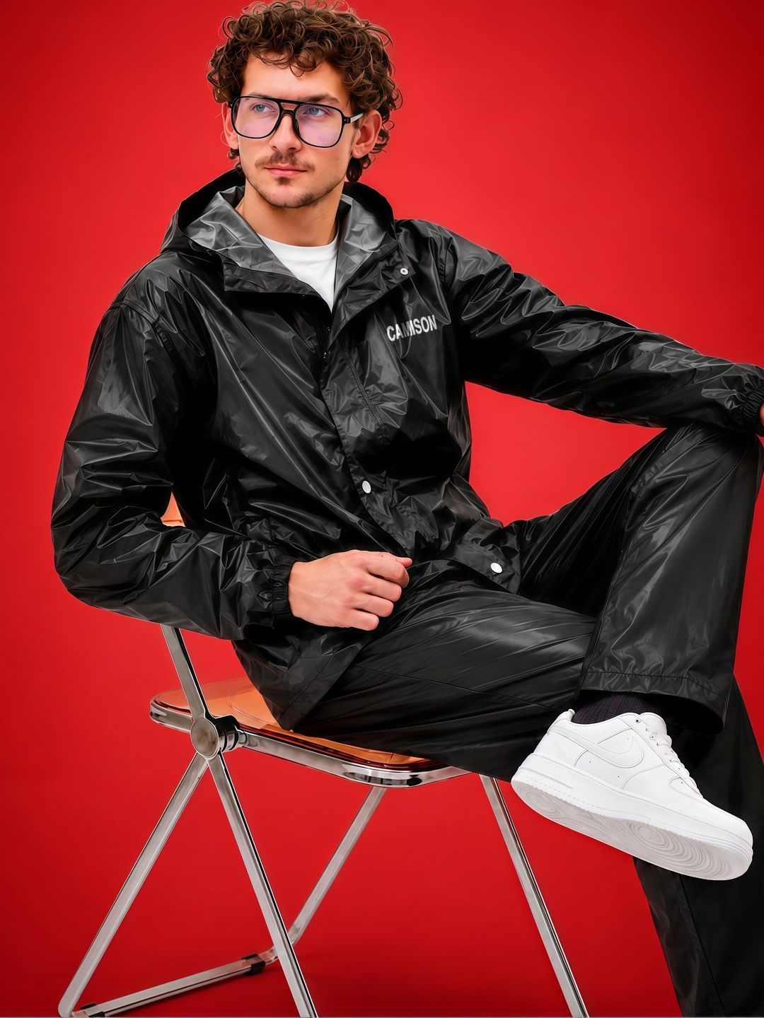 CAMISON Waterproof Reversible Hooded Raincoat-picture-14