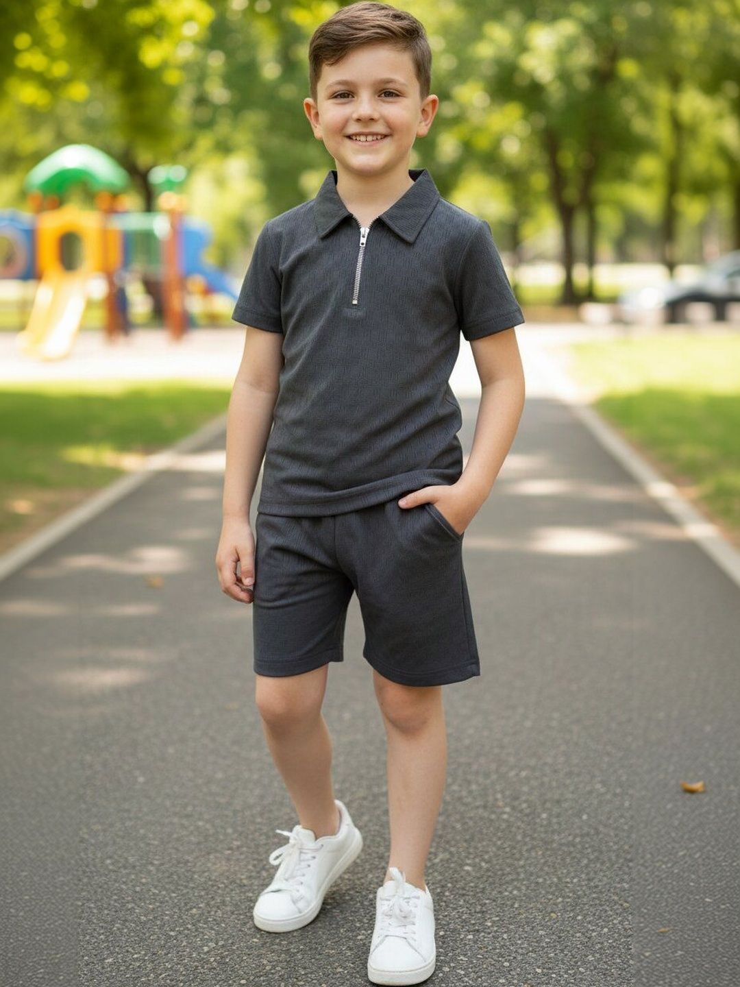 YK Unisex Kids T-shirt with Shorts-picture-25
