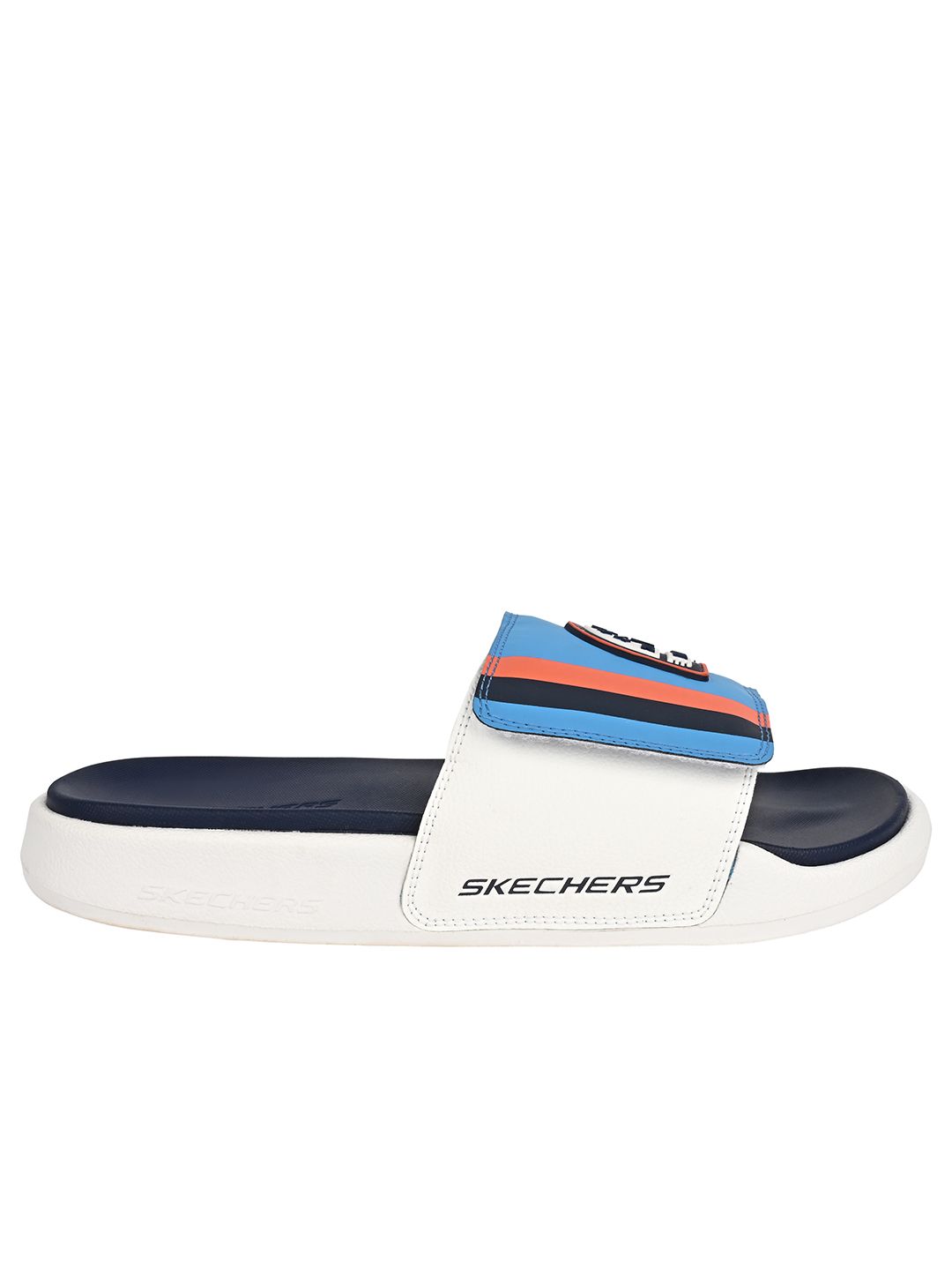 Skechers Men Colourblocked Rubber Sliders-image-38