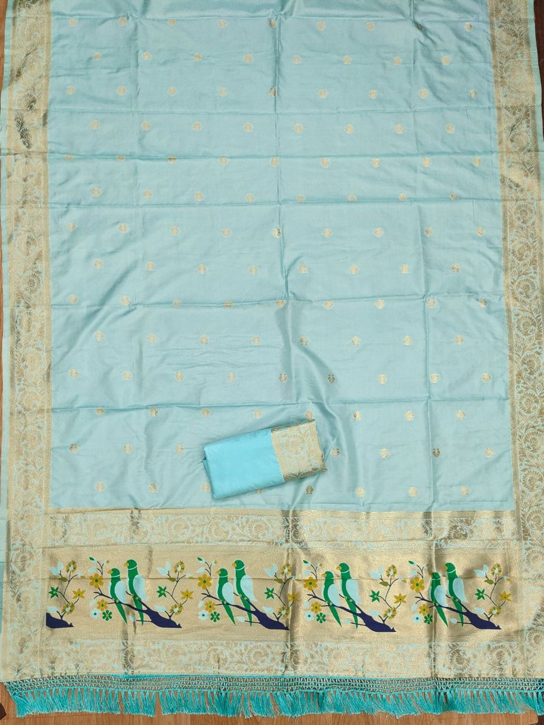 HERE&NOW Pure Silk Unstitched Dress Material-picture-34