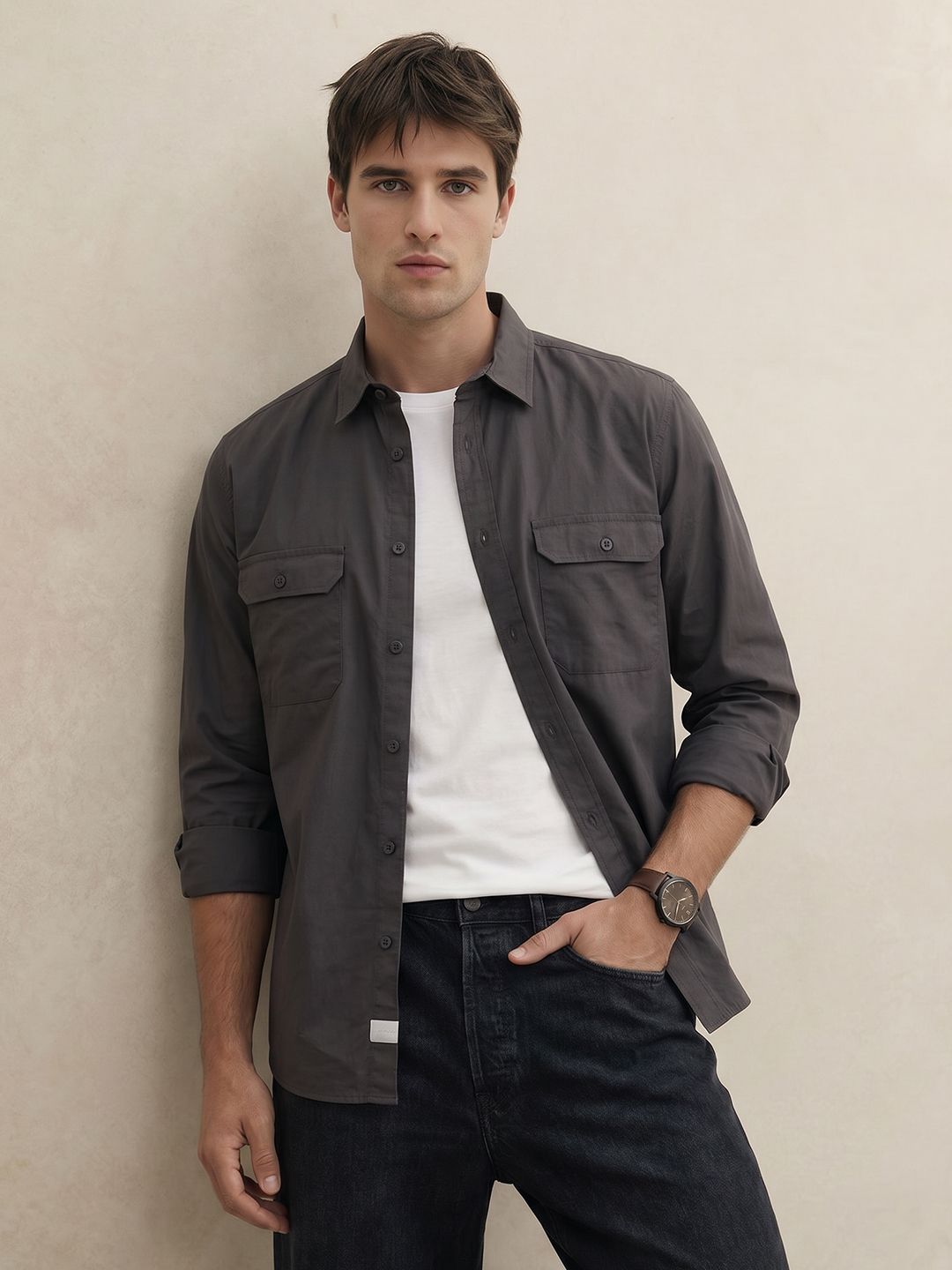 THE SHIRT CODE Pure Cotton Casual Shirt-picture-39