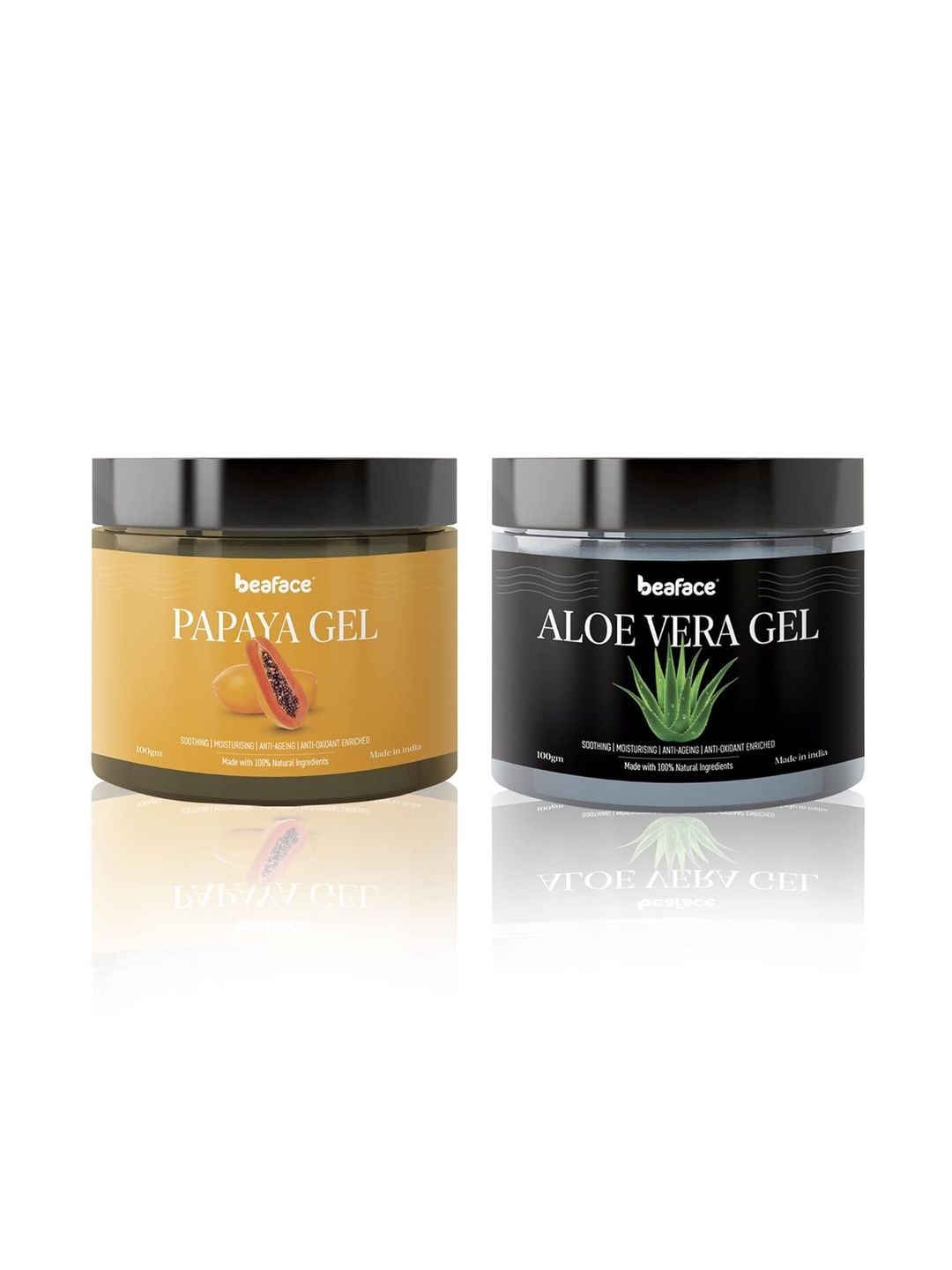 Beaface Set Of 2 Papaya & Aloevera Clay Powder Mask - 100 g Each-image-5