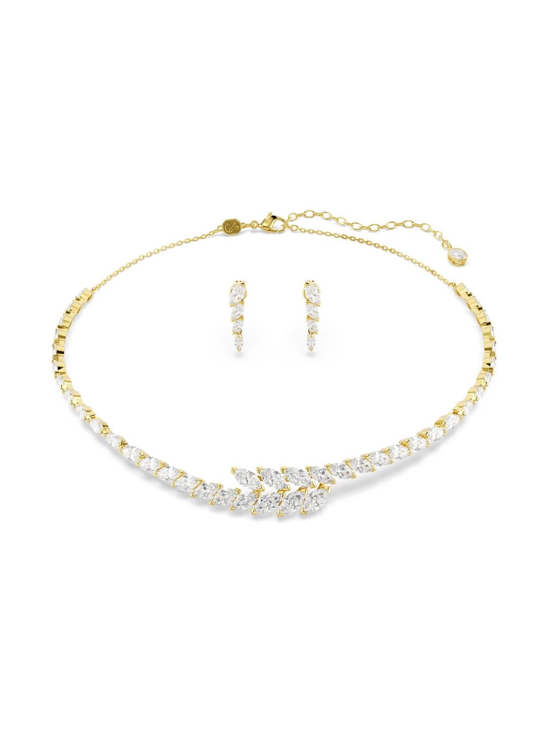 SWAROVSKI Gold-Plated Crystals Necklace and Earrings-image-3