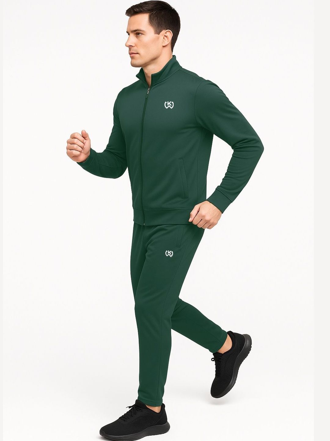 KWINGS Cotton Blend Mock Collar Tracksuits-picture-58