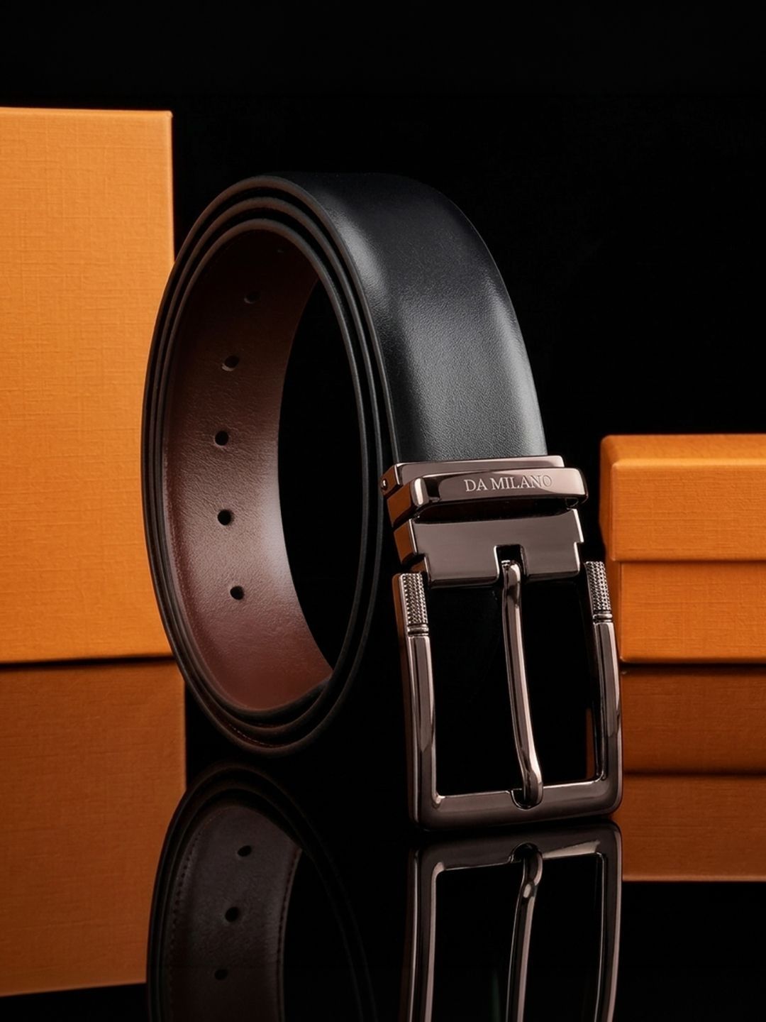 Da Milano Men Leather Reversible Formal Belt-picture-26