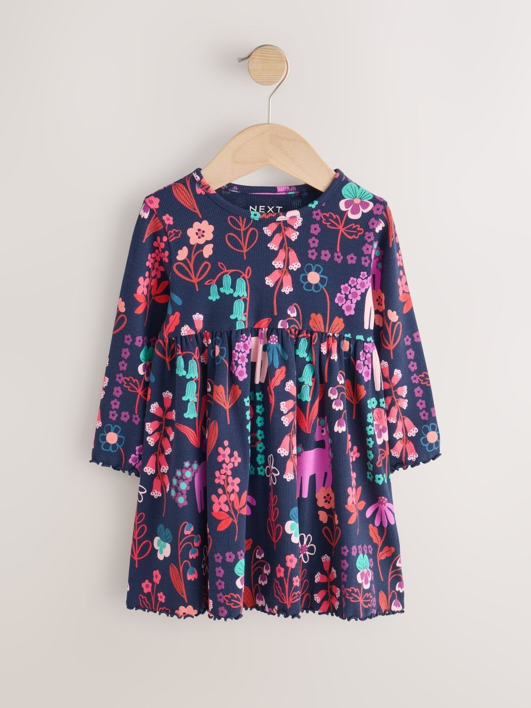 NEXT Girls Floral Print A-Line Dress-picture-54