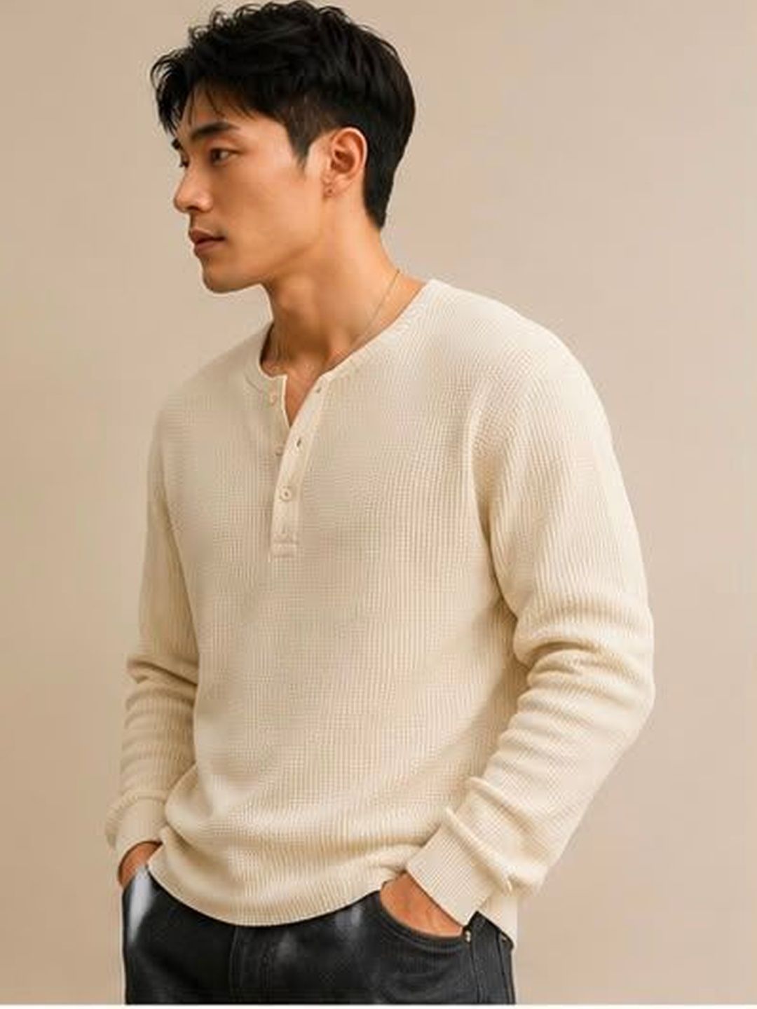 Else and What Men Henley Neck T-shirt-picture-12
