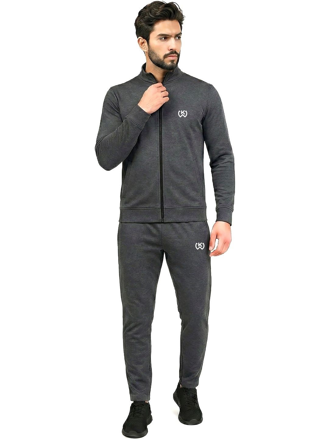 KWINGS Brand Logo Mock Collar Tracksuits-picture-12