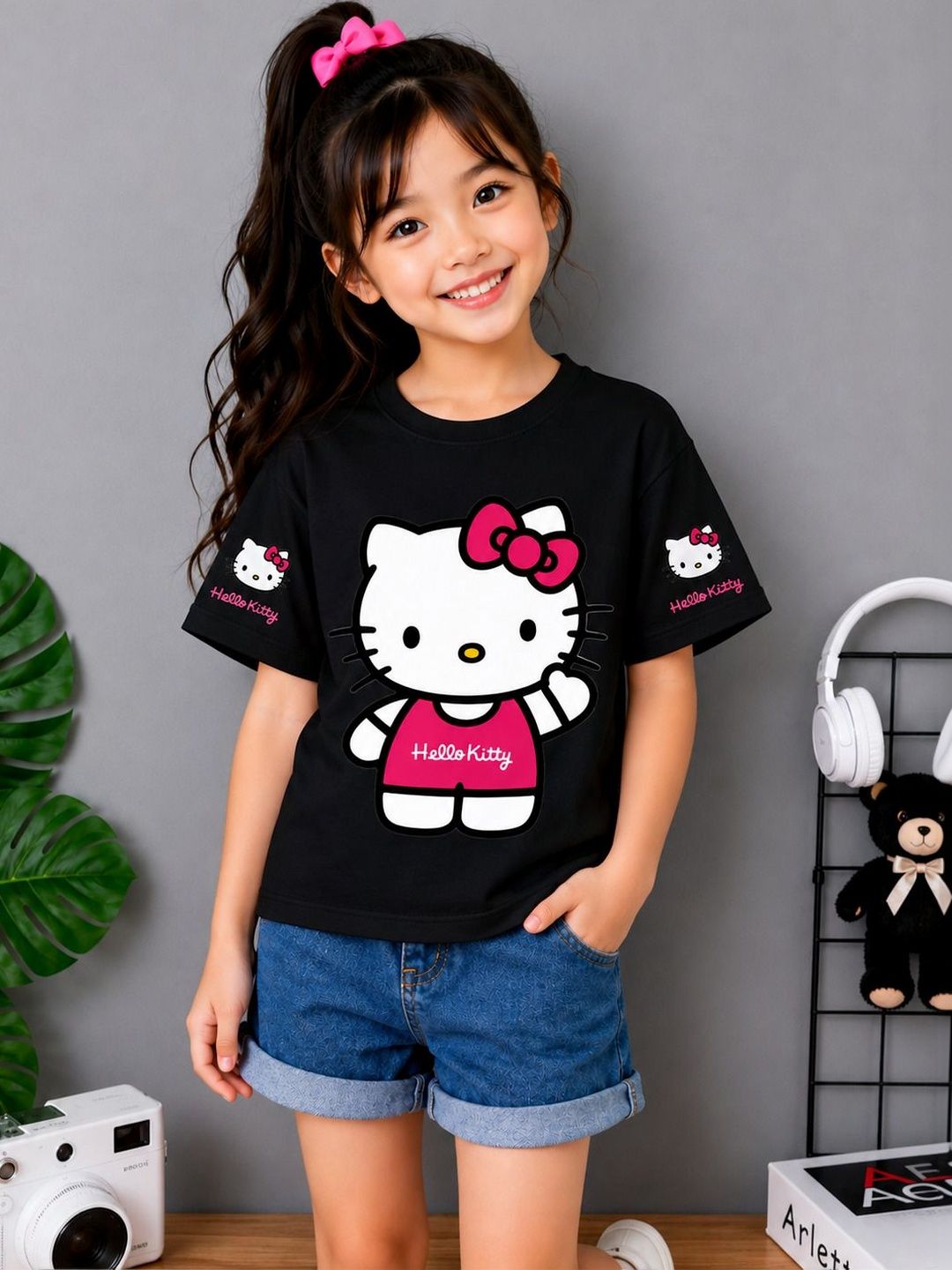 FIONAA TRENDZ Kids Hello Kitty Printed T-shirt-picture-21