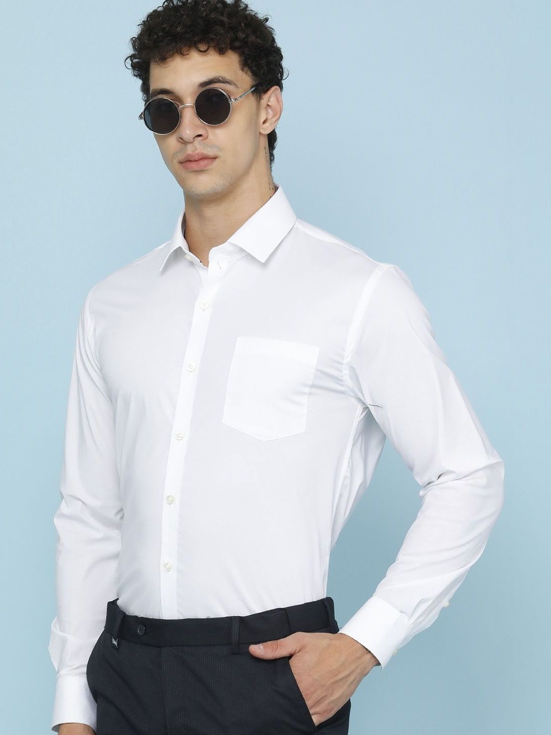LIMEROAD Men Slim Fit Formal Shirt-picture-32