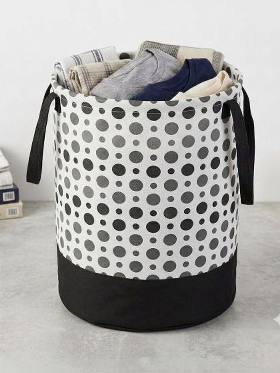 AgrohA White Printed Waterproof Foldable Laundry Bag 45L-picture-47