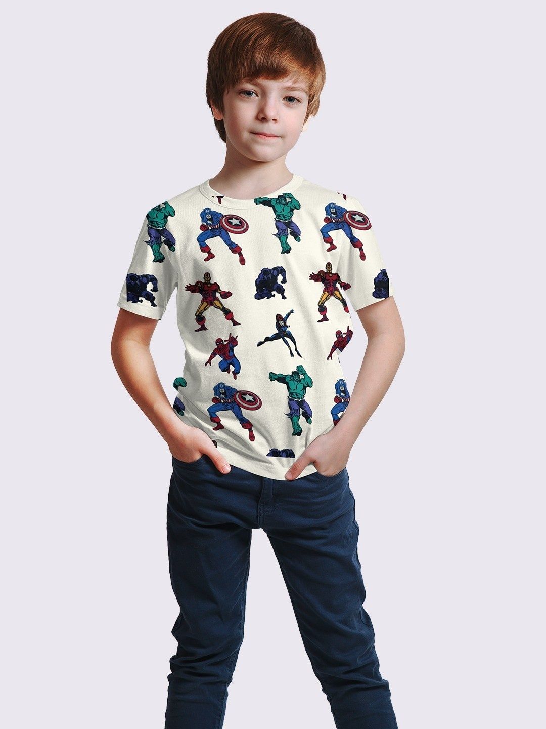 YK Disney Boys Marvel Printed T-shirt-picture-37