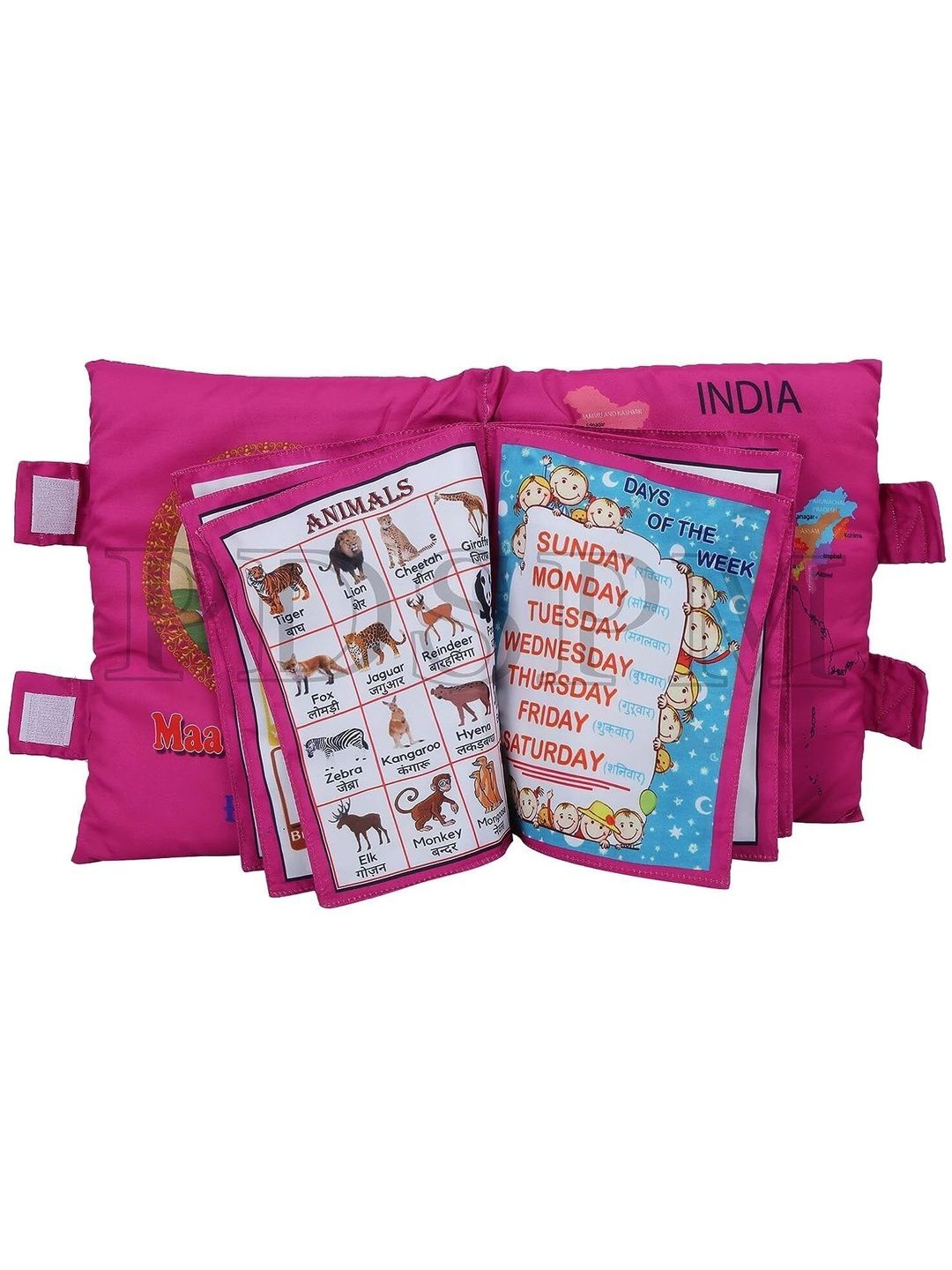 MDZ ENTERPRISE Pink Cotton Filled Cotton Baby Pillow-picture-34
