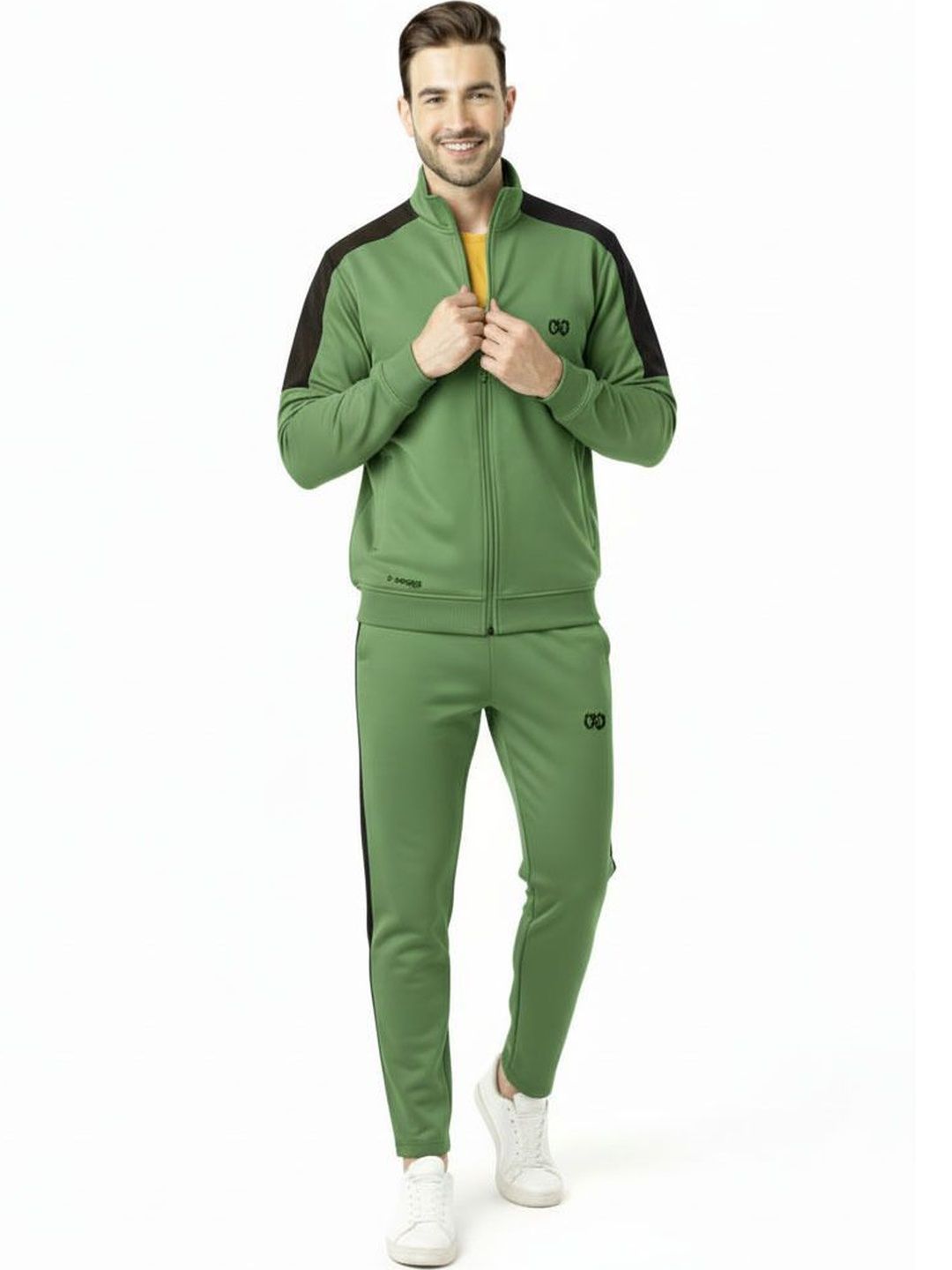 KWINGS Cotton Blend Mock Collar Tracksuits-picture-52
