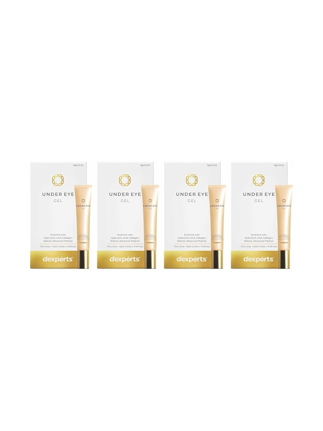 brinton set of 4 dexperts under eye gel - 15 g each