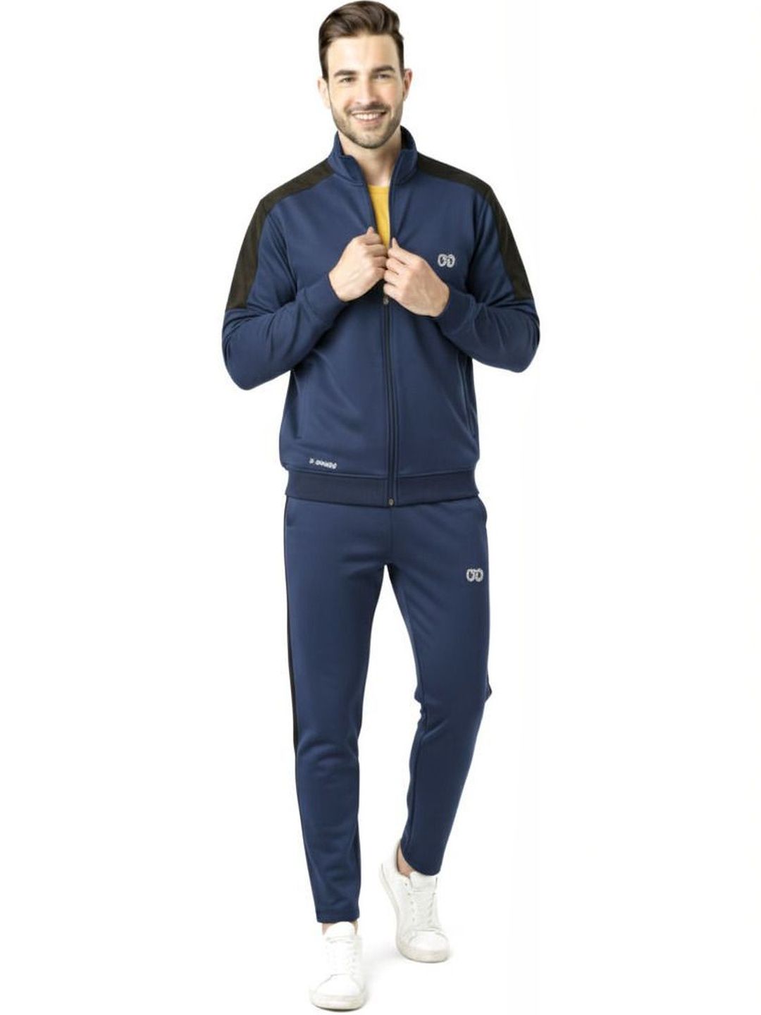 KWINGS Cotton Blend Mock Collar Tracksuits-picture-11