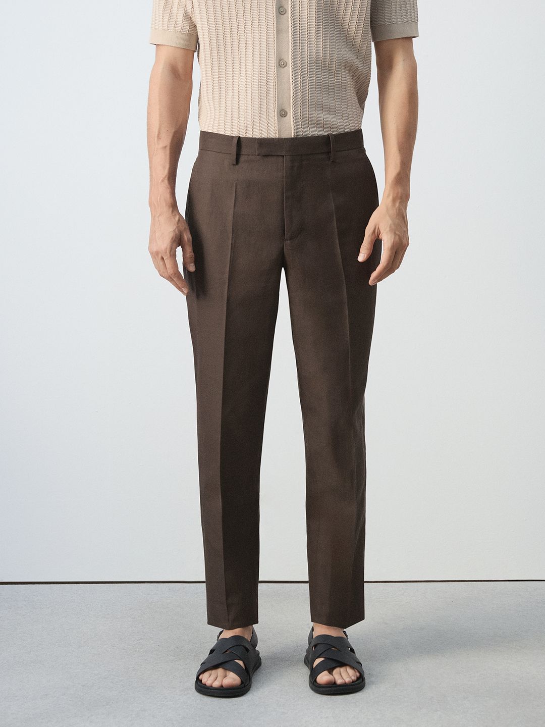 MANGO MAN Men Regular Trousers-picture-22