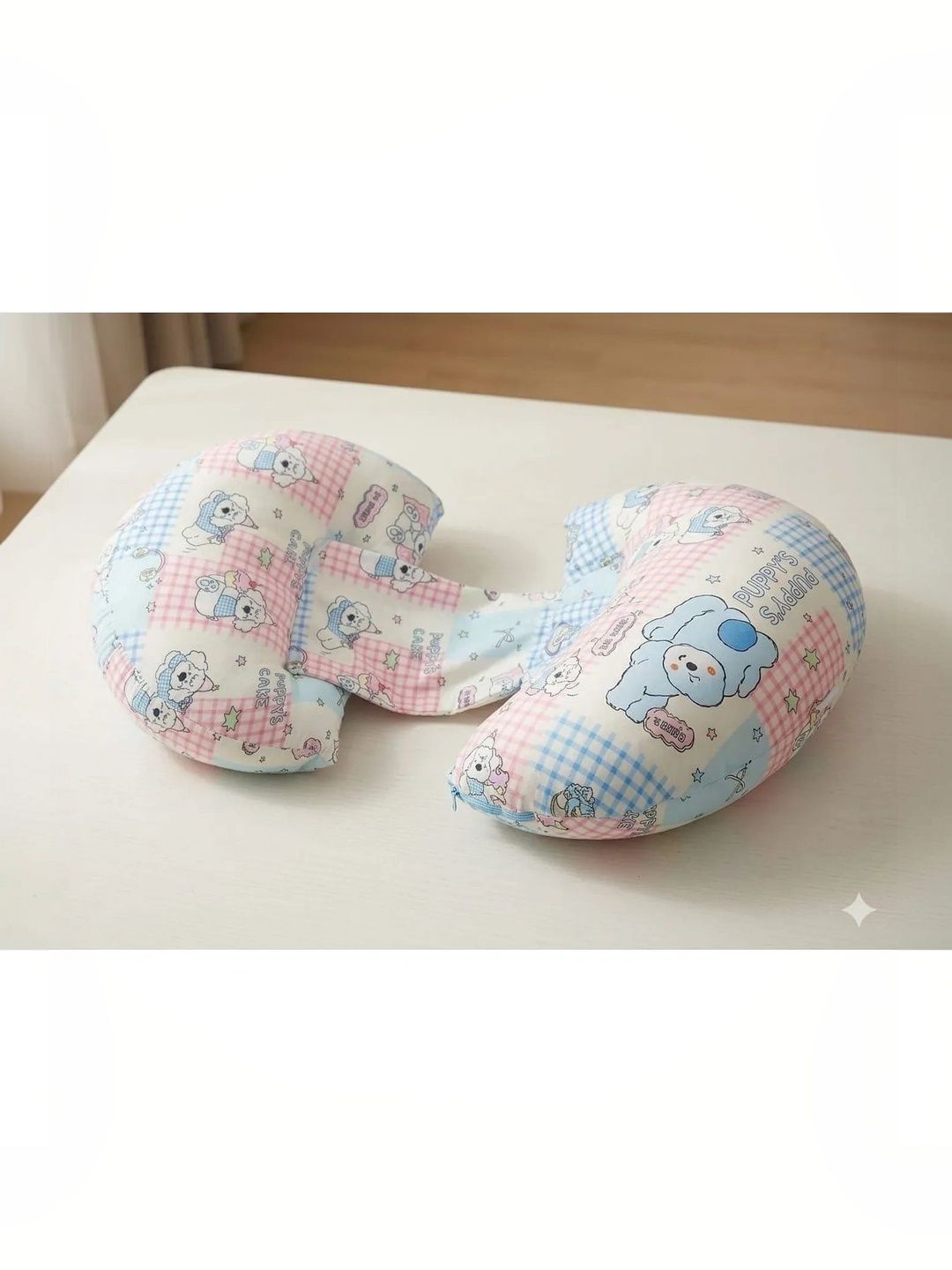 NeonateCare Multicoloured Set of 2 Cotton Filled Cotton Breathable Maternity Pillow-picture-9