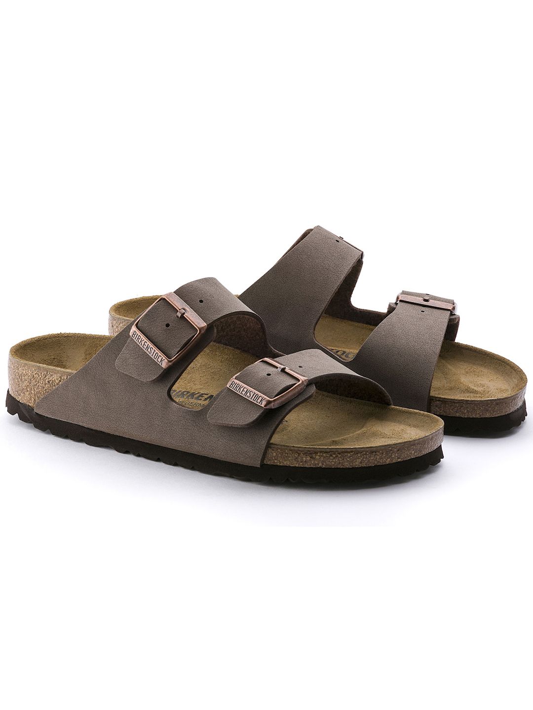 Unisex Arizona Narrow Width Birko-Flor Nubuck Two-Strap Sandals