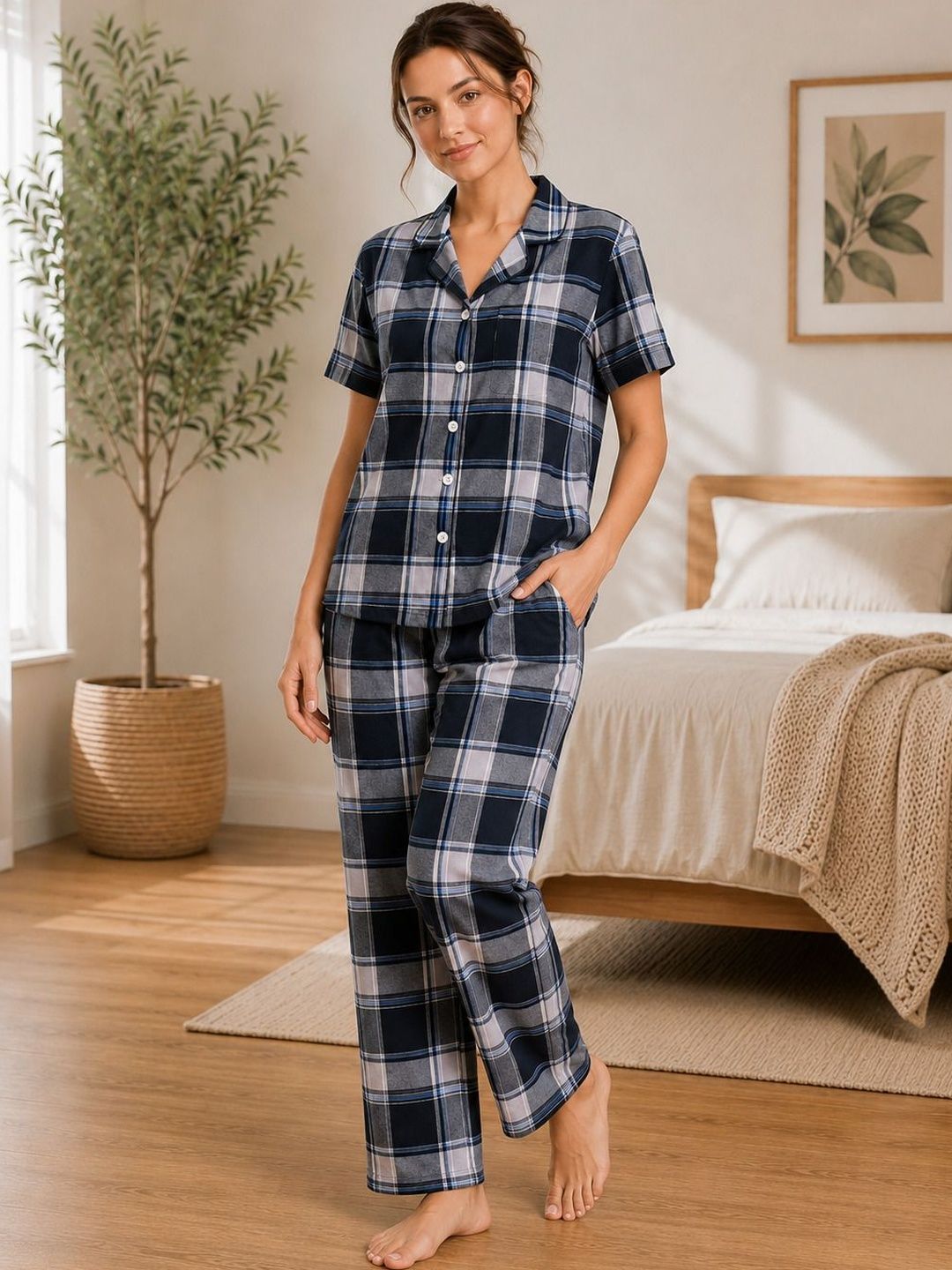 Rashmi Shree Creation Women Checked Night suit-picture-52
