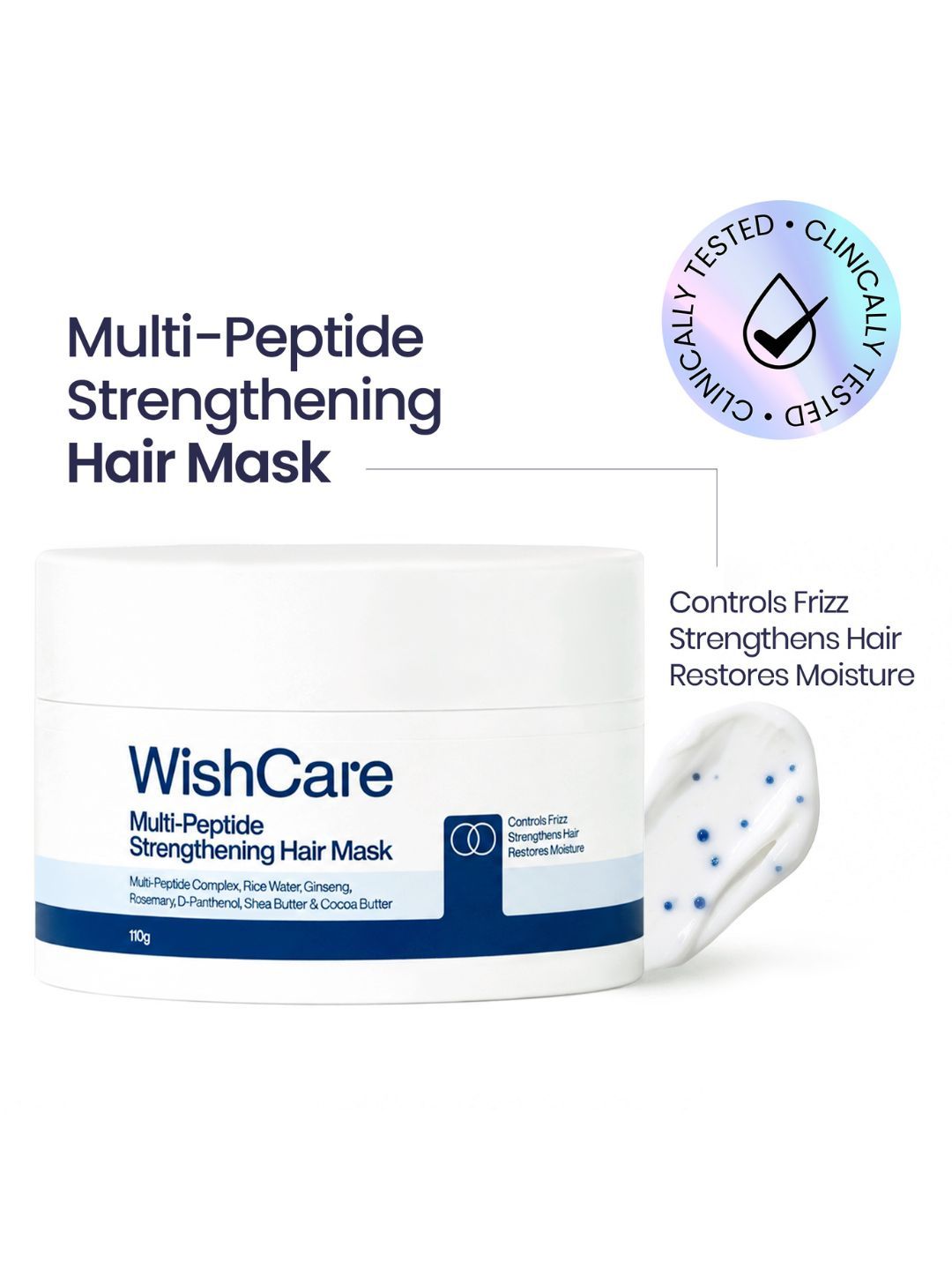 WishCare Multi-Peptide Strengthening Hair Mask - 110 g-picture-11