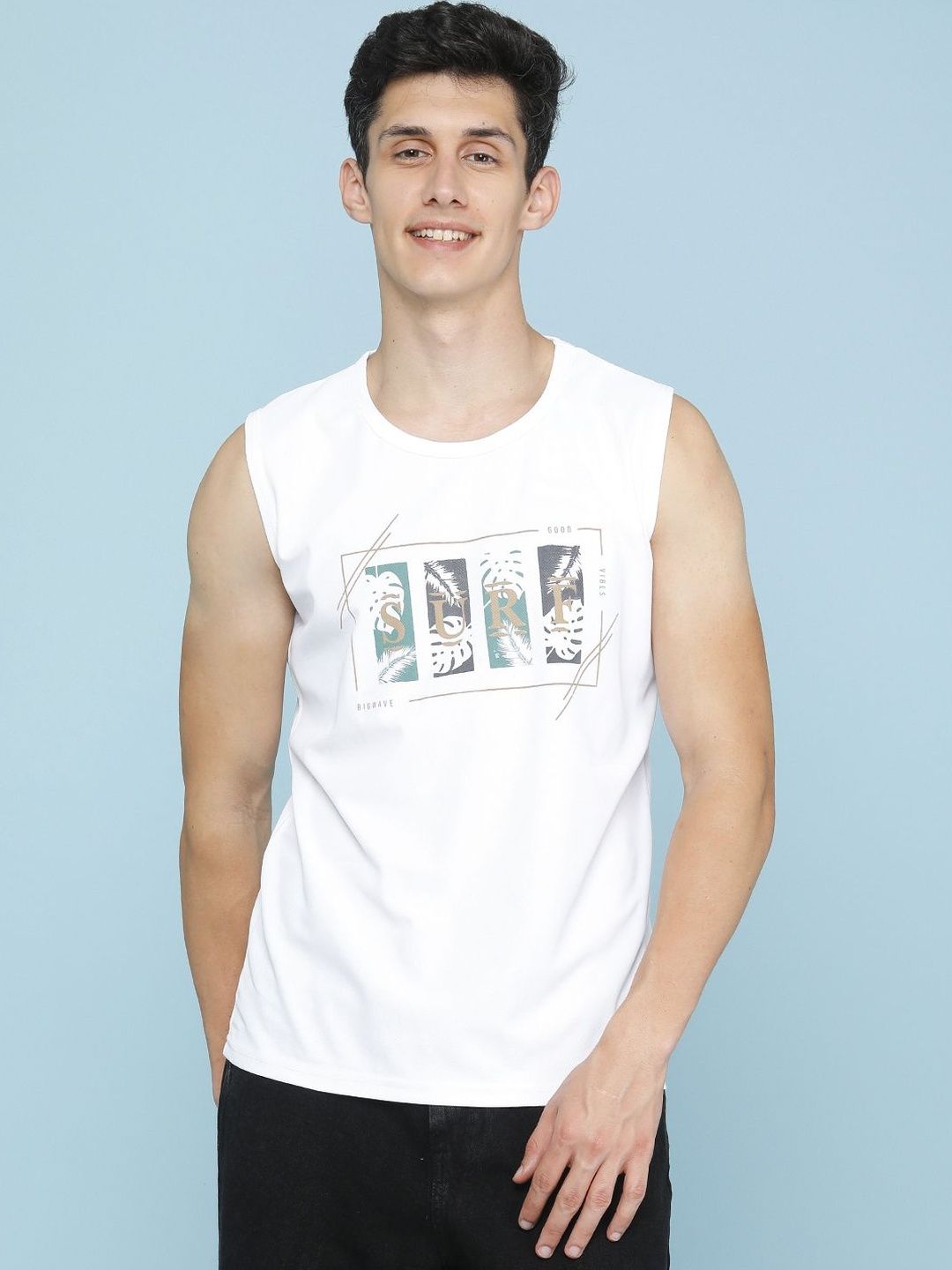 LIMEROAD Men Graphic Printed Tropical T-shirt-picture-20