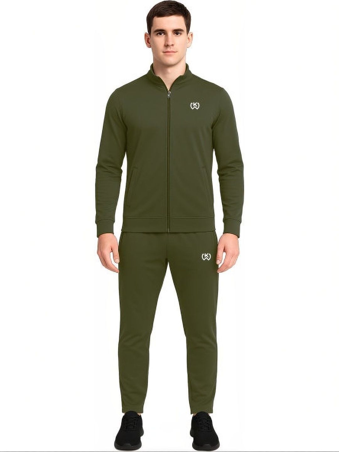 KWINGS Cotton Blend Mock Collar Tracksuits-picture-34