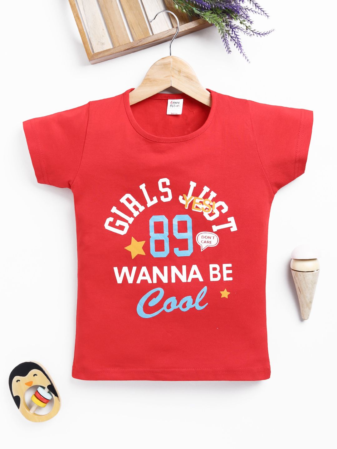 Here&Now X Game Begins Girls Typography Printed Top-picture-23