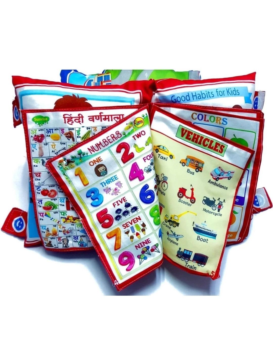 mdz enterprise red cotton filled cotton baby pillow