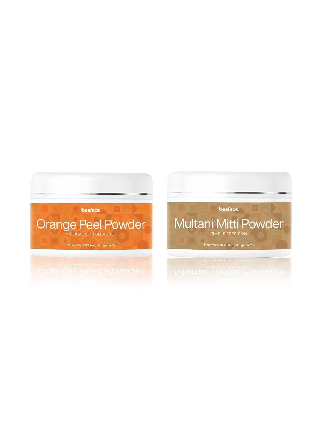 Beaface Set Of 2 Clay Powder Mask - 100 g Each-image-1