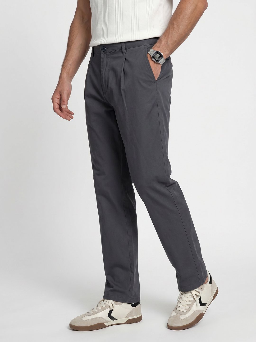 French Connection Men Chinos Casual Trousers-image-1