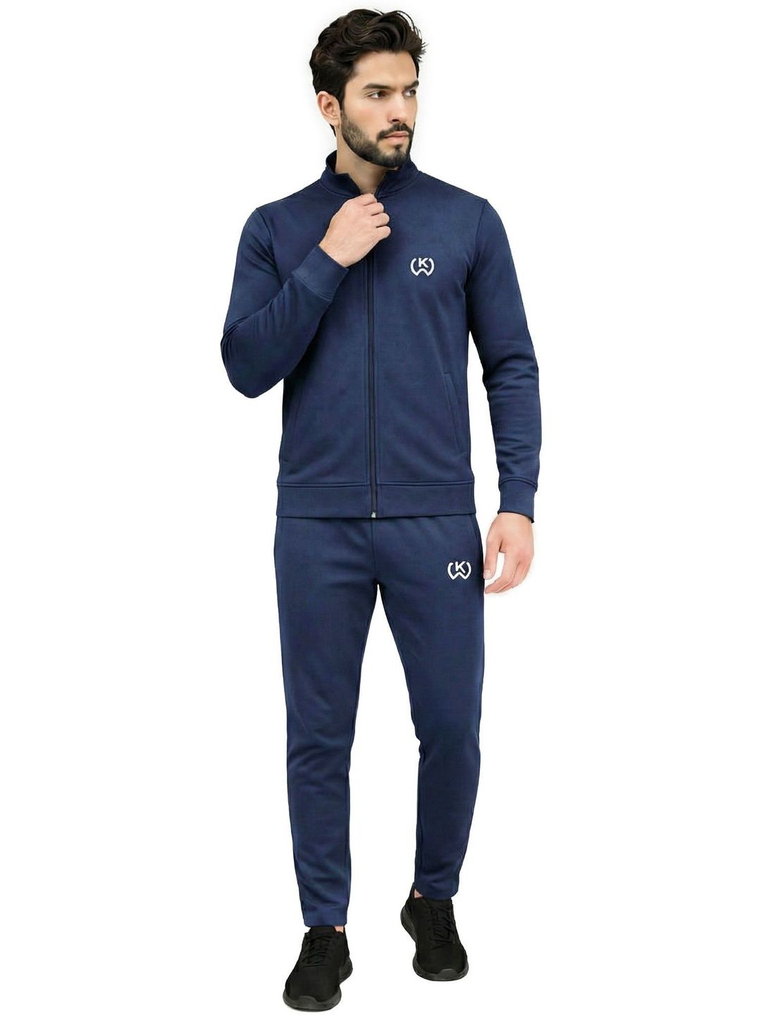 KWINGS Cotton Blend Mock Collar Tracksuits-picture-44