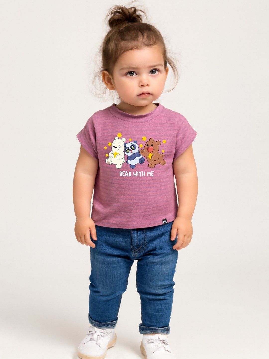 YK X Minute Mirth Infant Girls We Bare Bears Printed Top-picture-51