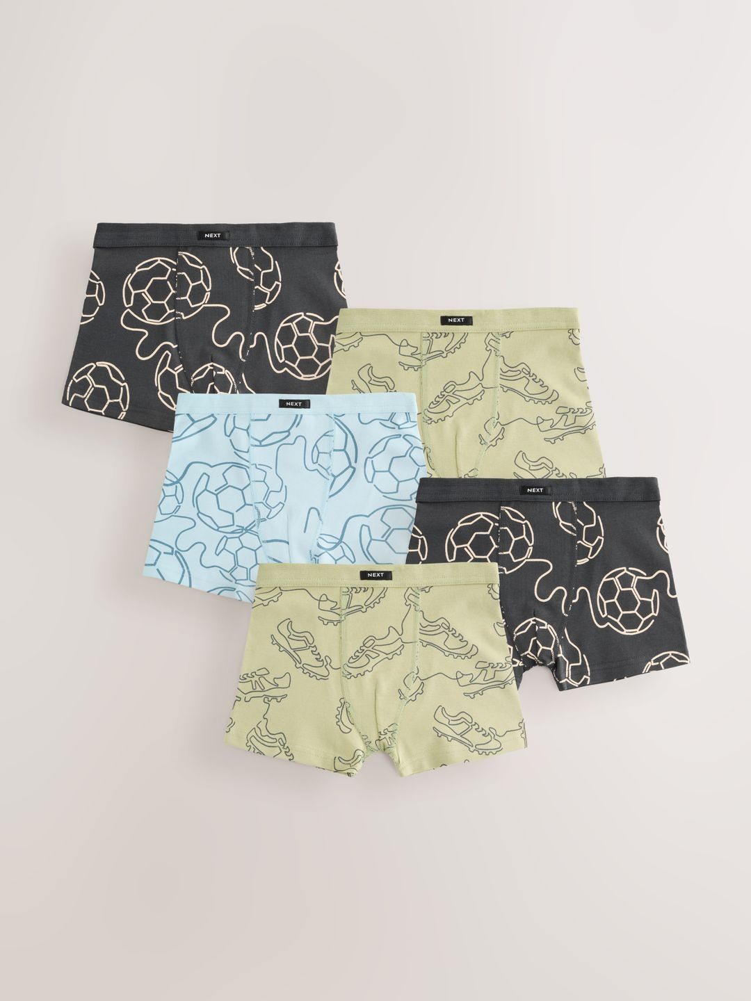 NEXT Girls Pack of 5 Cotton Printed Trunks-picture-41