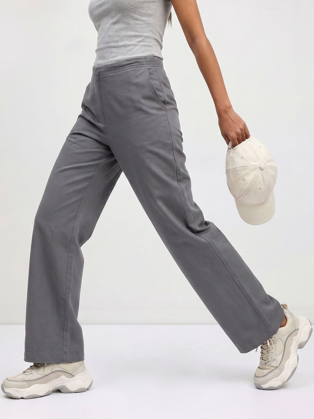 The Roadster Life Co. Women Comfort Fit Trousers-picture-17