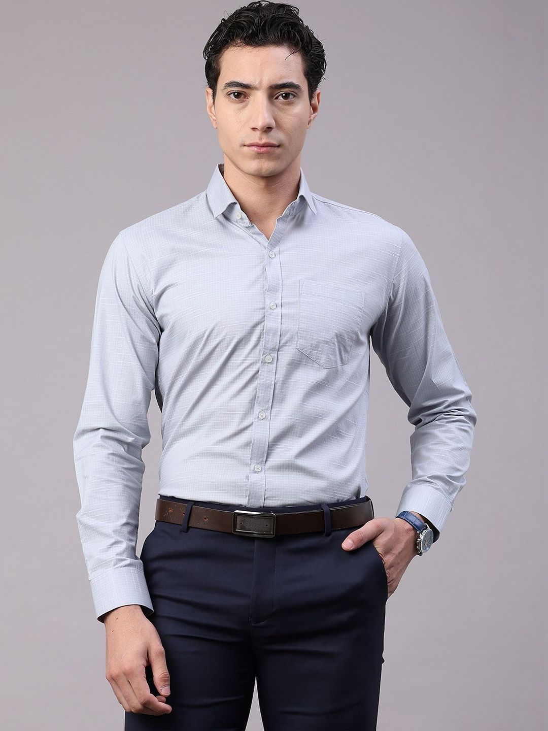 LIMEROAD Men Slim Fit Formal Shirt-picture-32