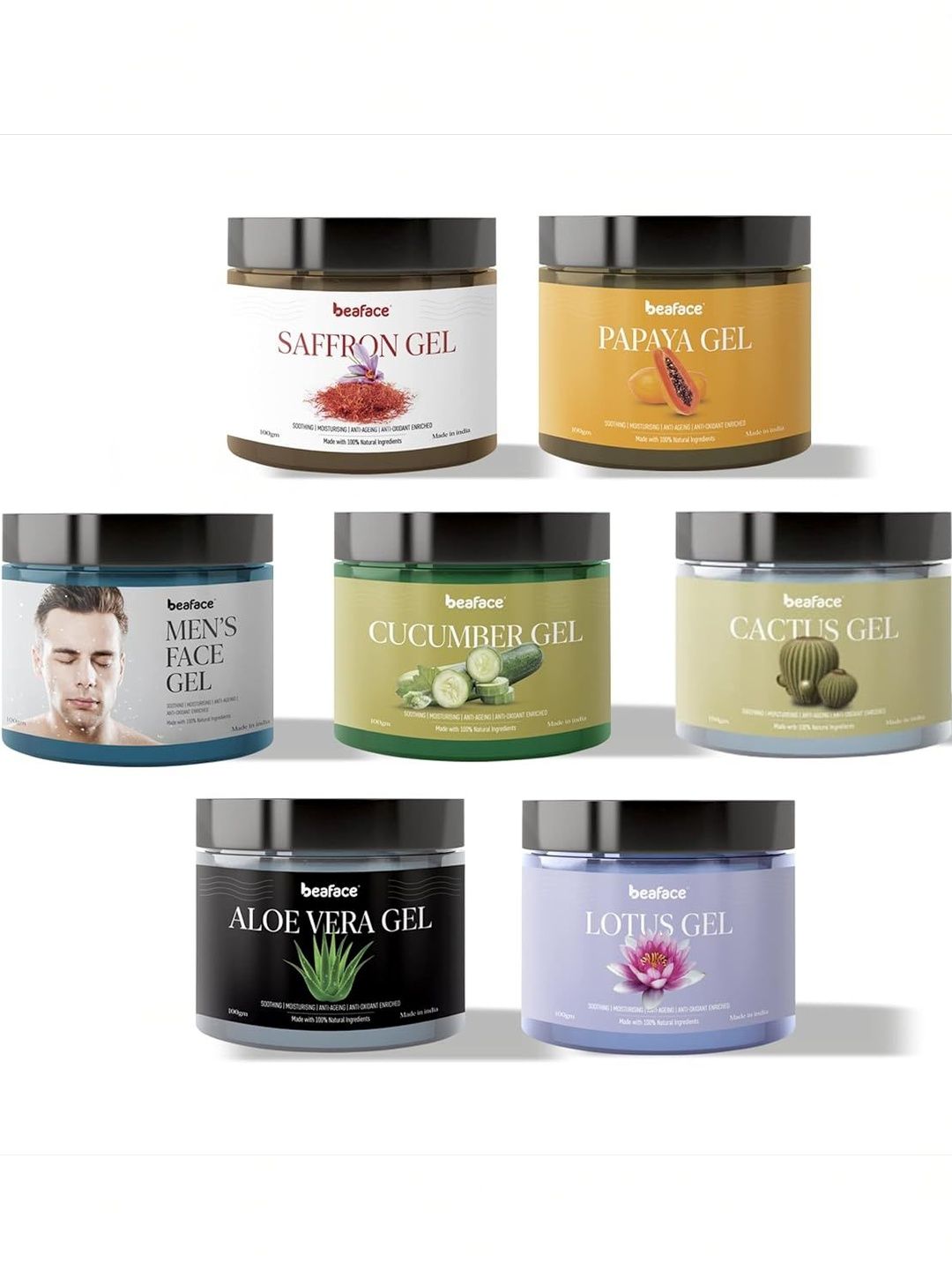 Beaface Set Of 7 Clay Powder Mask - 100 g Each-image-9