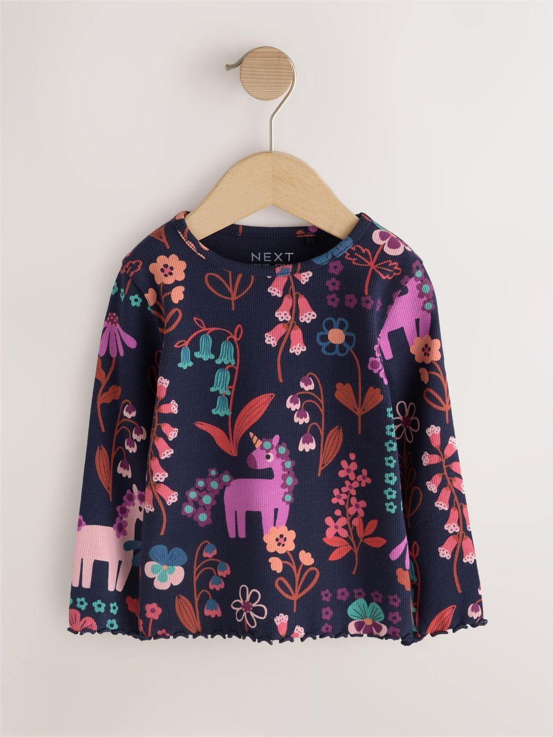 NEXT Girls Floral Print Cotton Top-picture-25