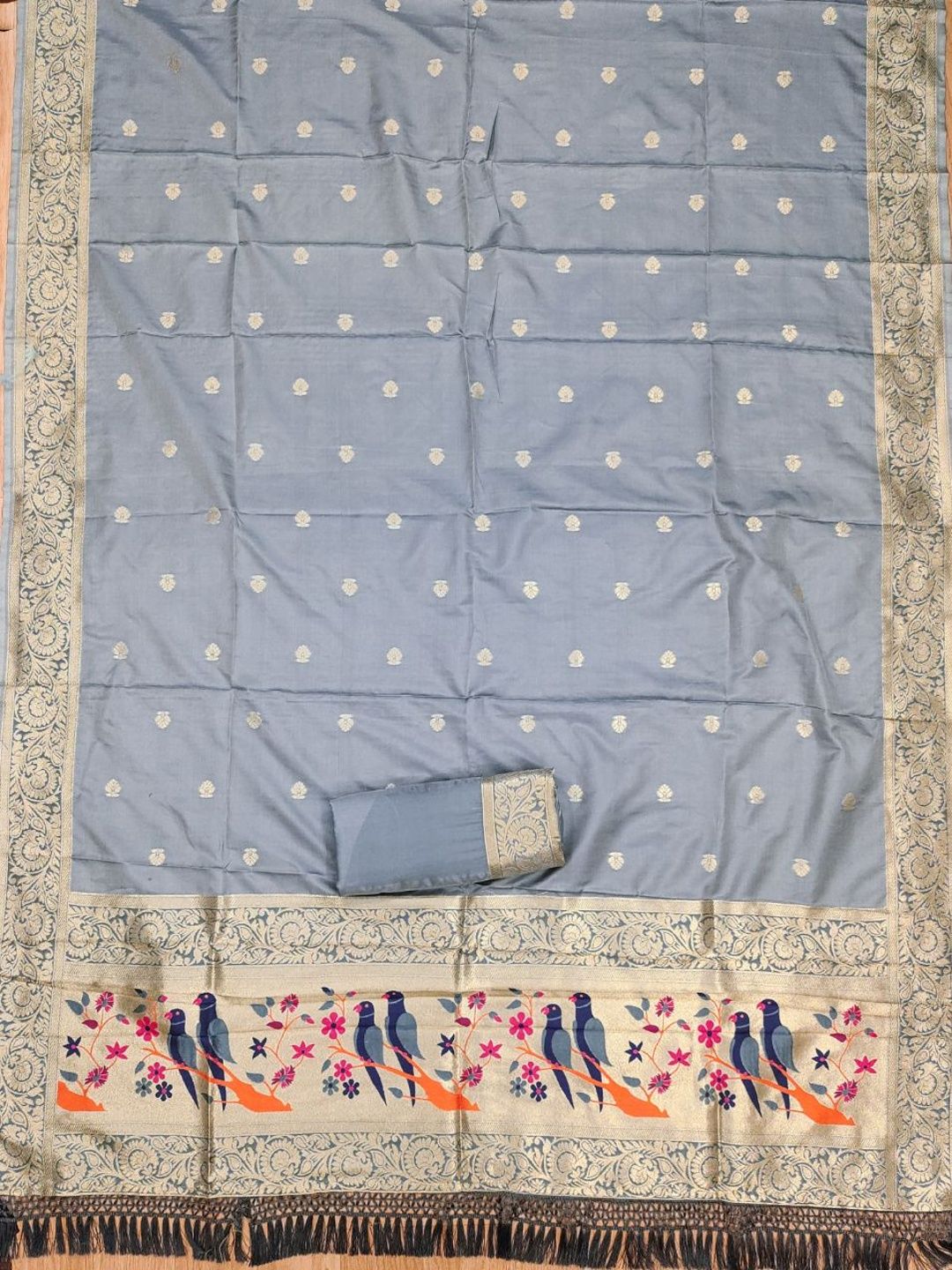 HERE&NOW Pure Silk Unstitched Dress Material-picture-21