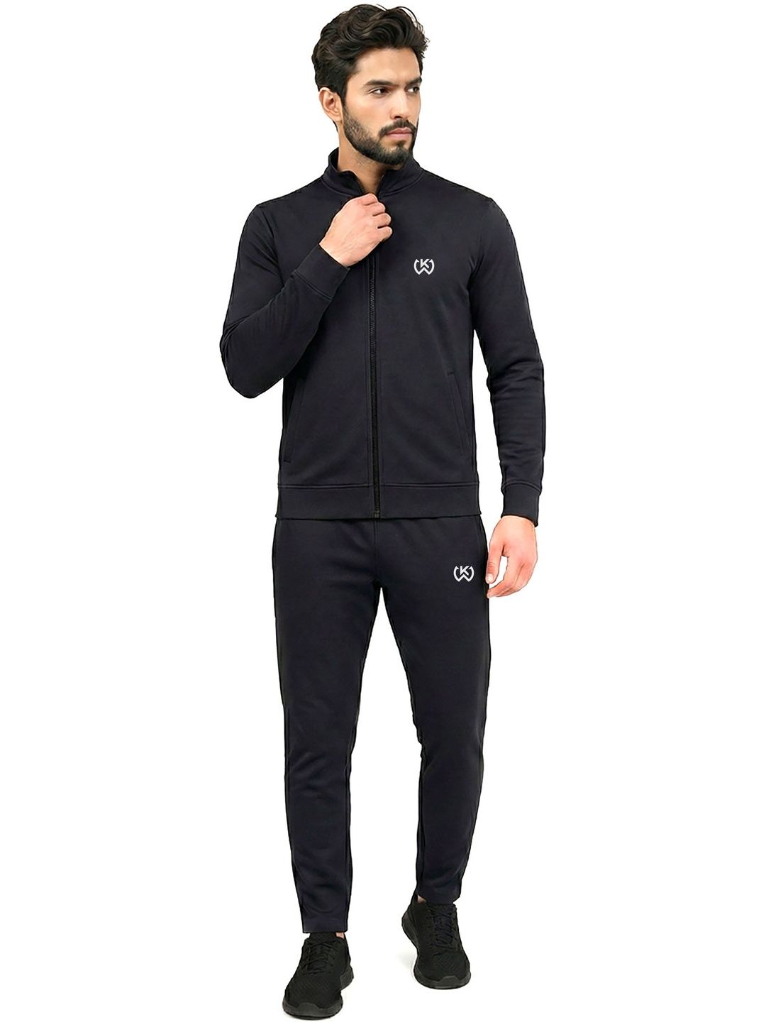 KWINGS Cotton Blend Mock Collar Tracksuits-picture-30